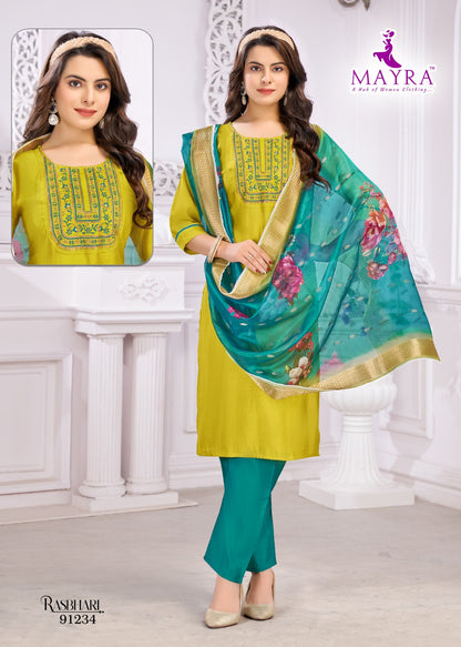 Rasbhari Mayra Vetican Readymade Pant Style Suits Manufacturer Gujarat