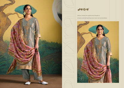 Rashi Jay Vijay Kanjivaram Pant Style Suits Exporter Ahmedabad