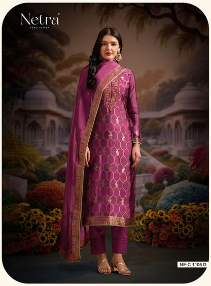 Rashi Netra Premium Viscose Pant Style Suits Wholesaler