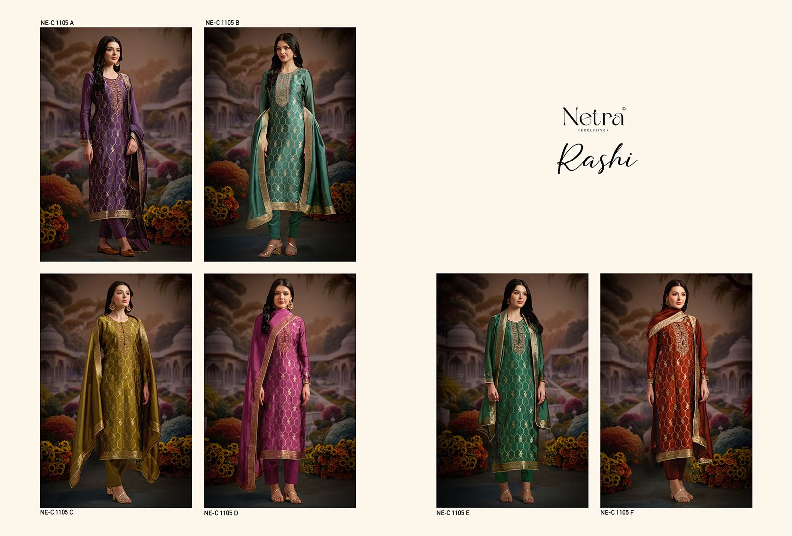 Rashi Netra Premium Viscose Pant Style Suits Wholesaler