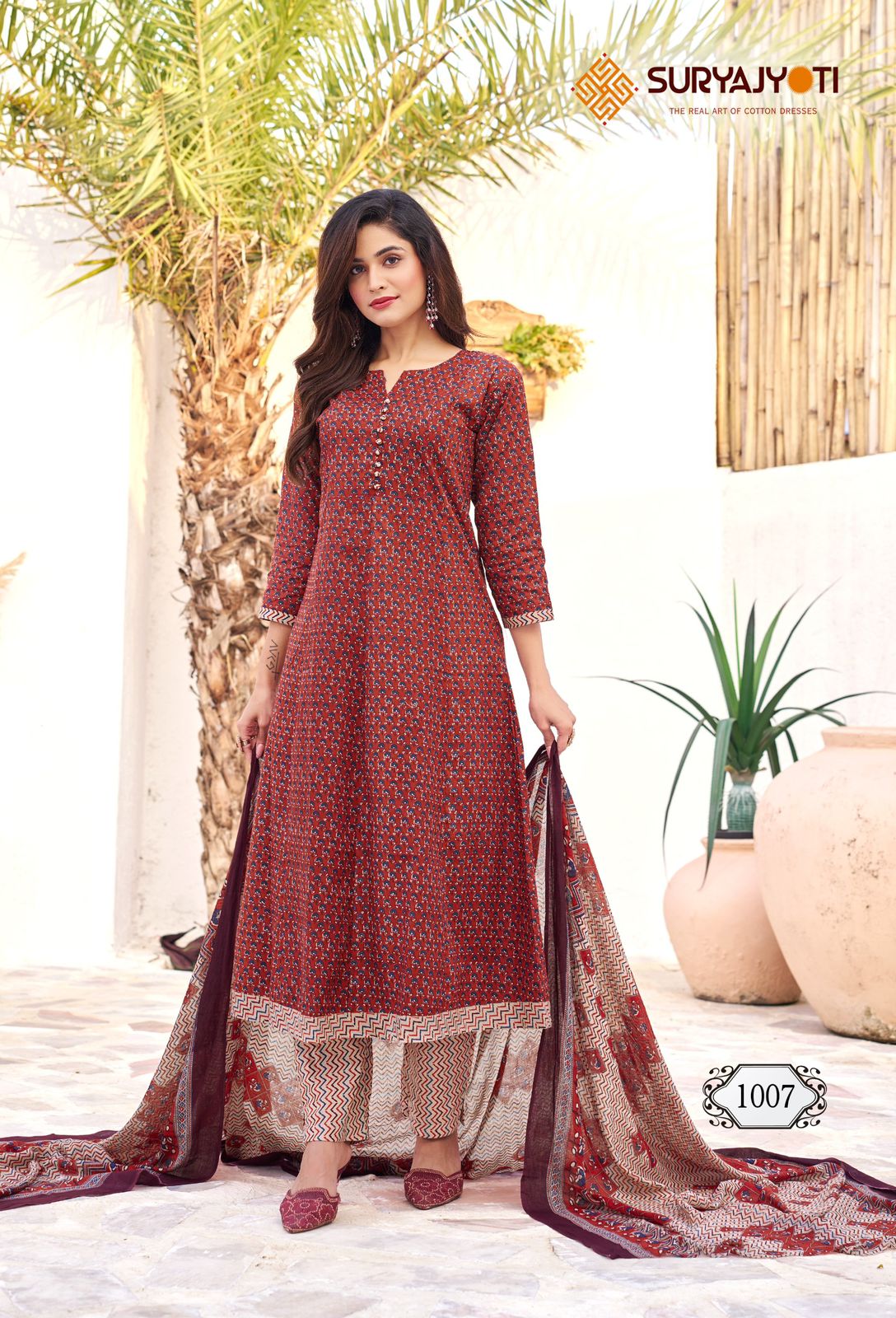 Rashi Vol 1 Suryajyoti Cotton Readymade Anarkali Suits Wholesale Price
