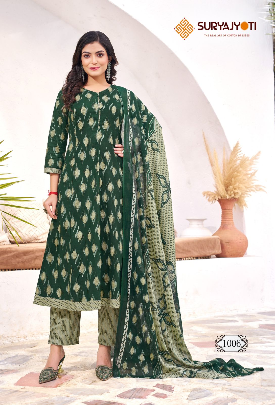 Rashi Vol 1 Suryajyoti Cotton Readymade Anarkali Suits Wholesale Price