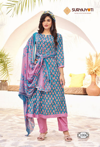 Rashi Vol 1 Suryajyoti Cotton Readymade Anarkali Suits Wholesale Price