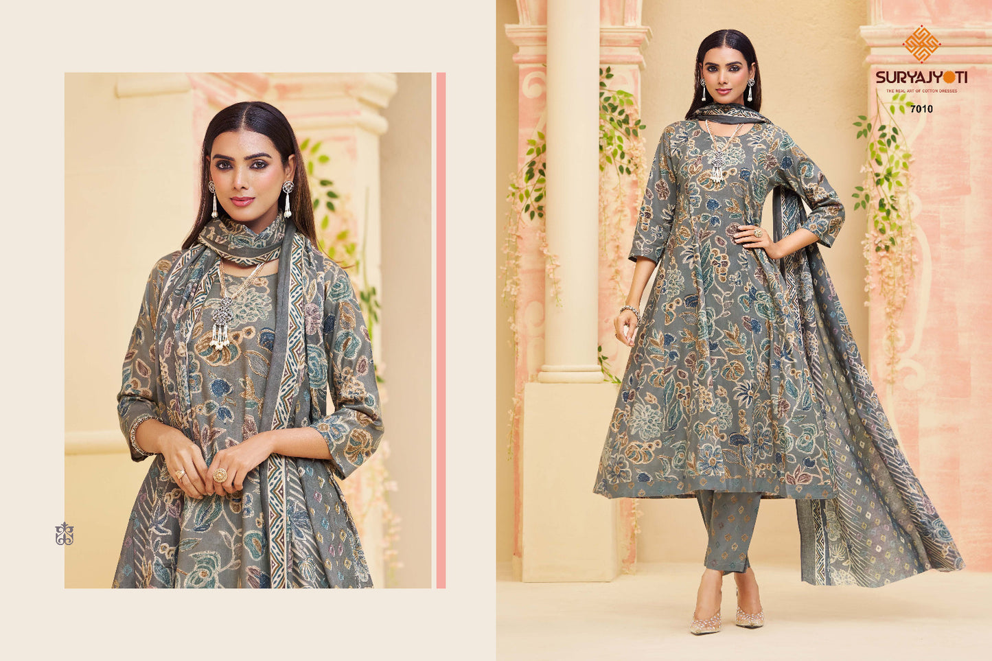 Rashi Vol 7 Suryajyoti Cotton Readymade Anarkali Suits Manufacturer