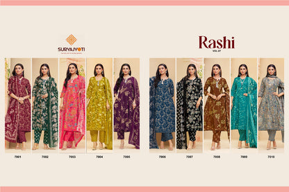 Rashi Vol 7 Suryajyoti Cotton Readymade Anarkali Suits Manufacturer