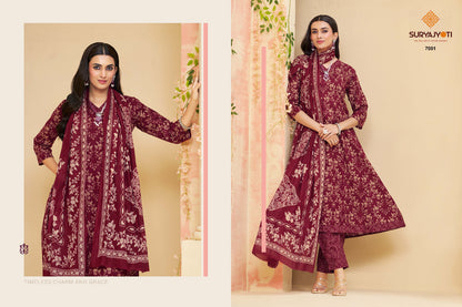 Rashi Vol 7 Suryajyoti Cotton Readymade Anarkali Suits Manufacturer