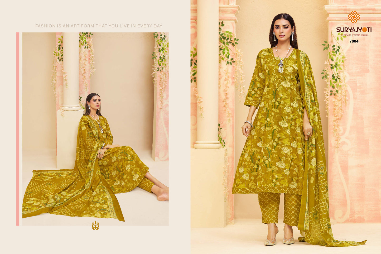 Rashi Vol 7 Suryajyoti Cotton Readymade Anarkali Suits Manufacturer