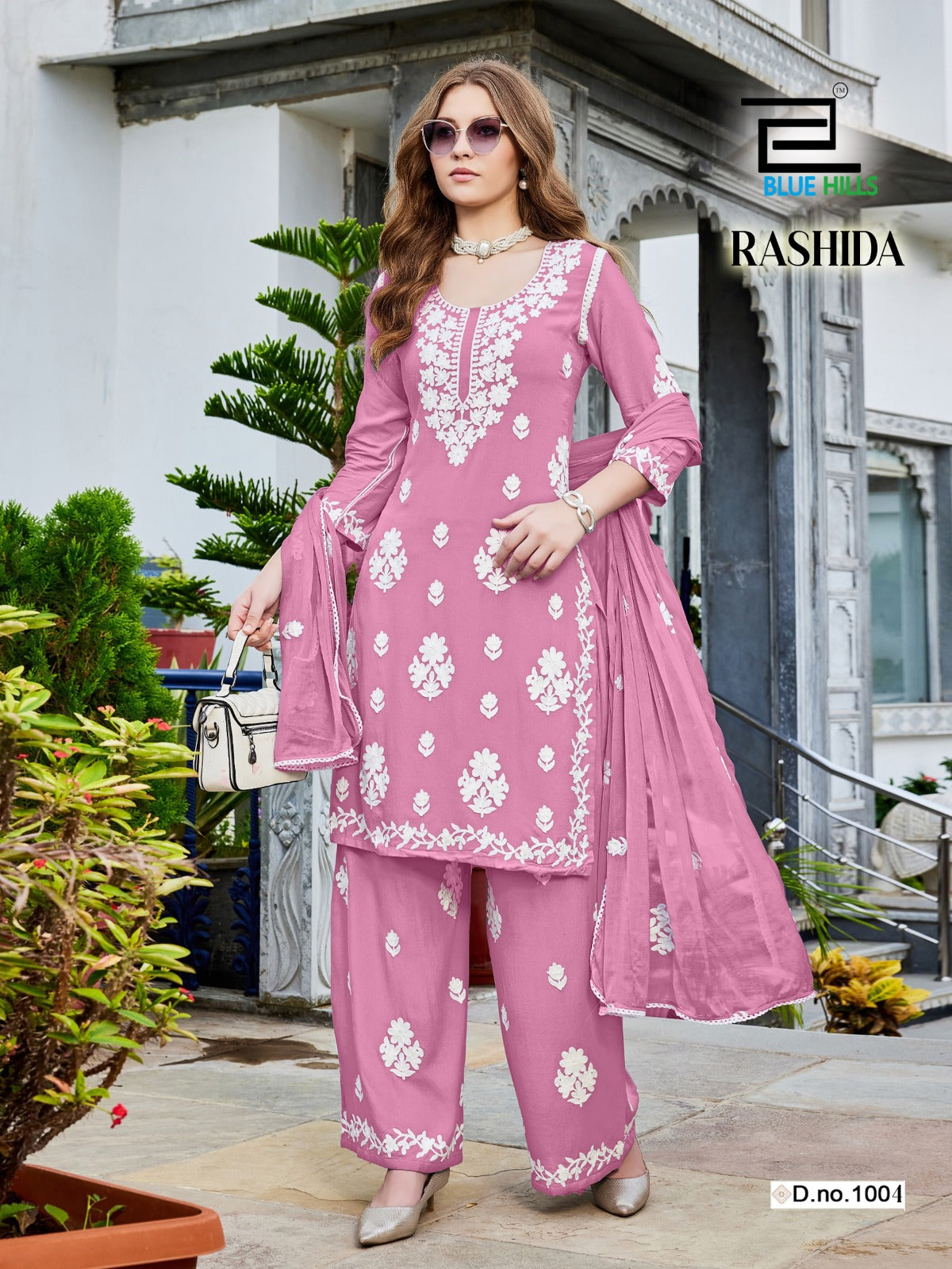 Rashida Blue Hills Rayon 14Kg Readymade Plazzo Style Suits Supplier Gujarat