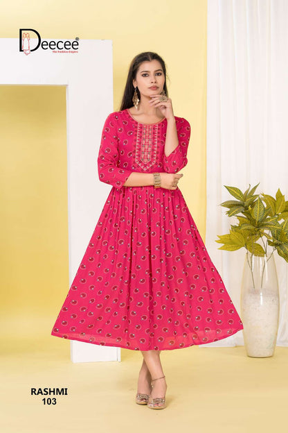 Rashmi Deecee Rayon Anarkali Kurtis Manufacturer