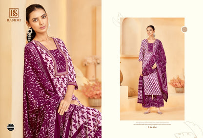 Rashmi Rangi Sangi Cotton Readymade Plazzo Style Suits Supplier India