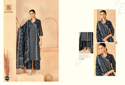 Rashmi Rangi Sangi Cotton Readymade Plazzo Style Suits Supplier India