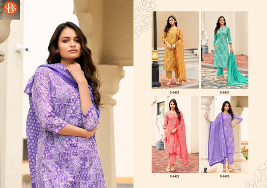 Rashmi Sbs Readymade Cotton Pant Suits Wholesaler India