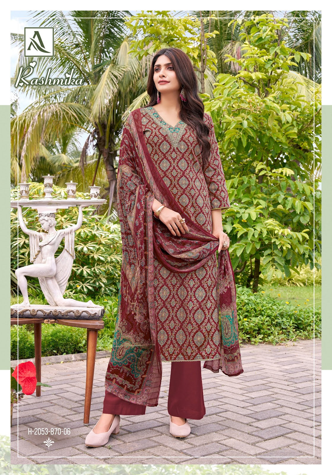 Rashmika Alok Pure Zam Karachi Salwar Suits Wholesale Rate