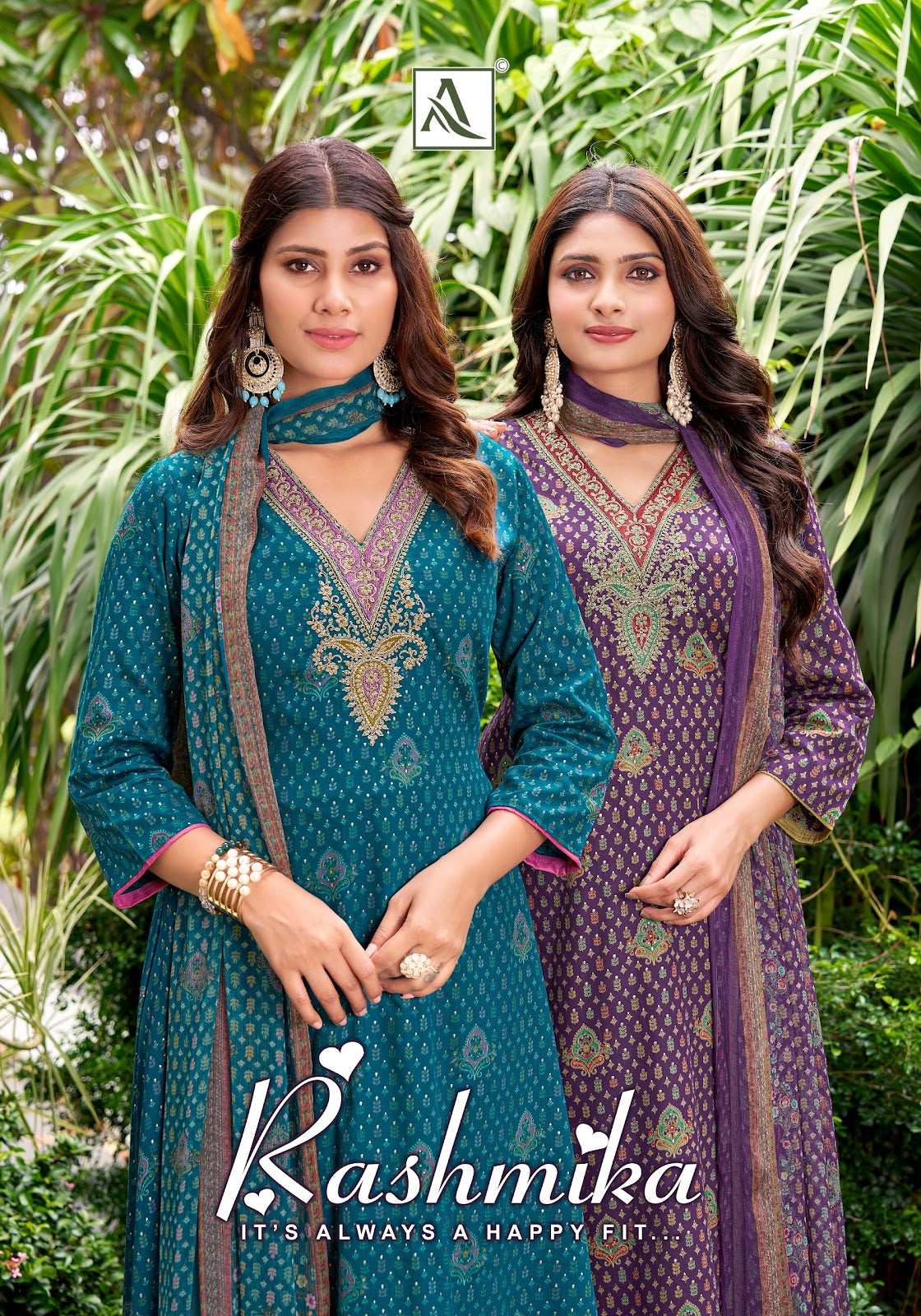 Rashmika Alok Pure Zam Karachi Salwar Suits Wholesale Rate