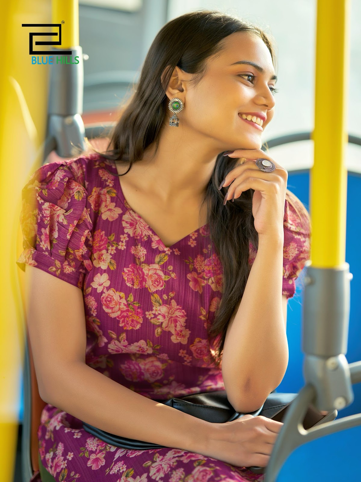 Rashmika Bluehills Simmer Straight Cut Kurtis Supplier India