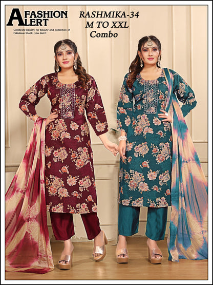 Rashmika Knk Vatican Readymade Pant Style Suits Supplier Ahmedabad
