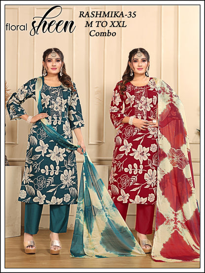 Rashmika Knk Vatican Readymade Pant Style Suits Supplier Ahmedabad