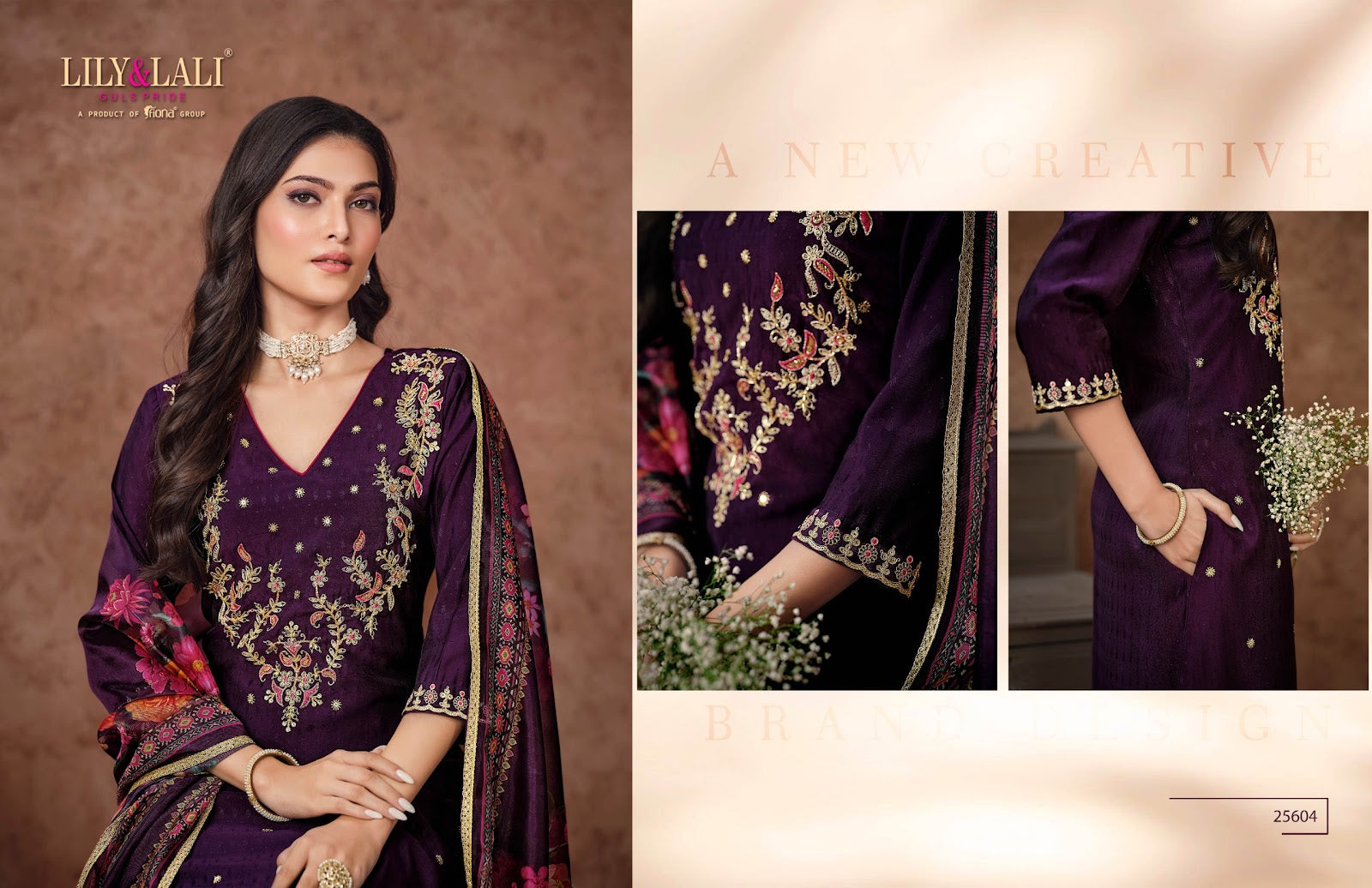 Rashmika Lily Lali Viscose Silk Readymade Suits Manufacturer