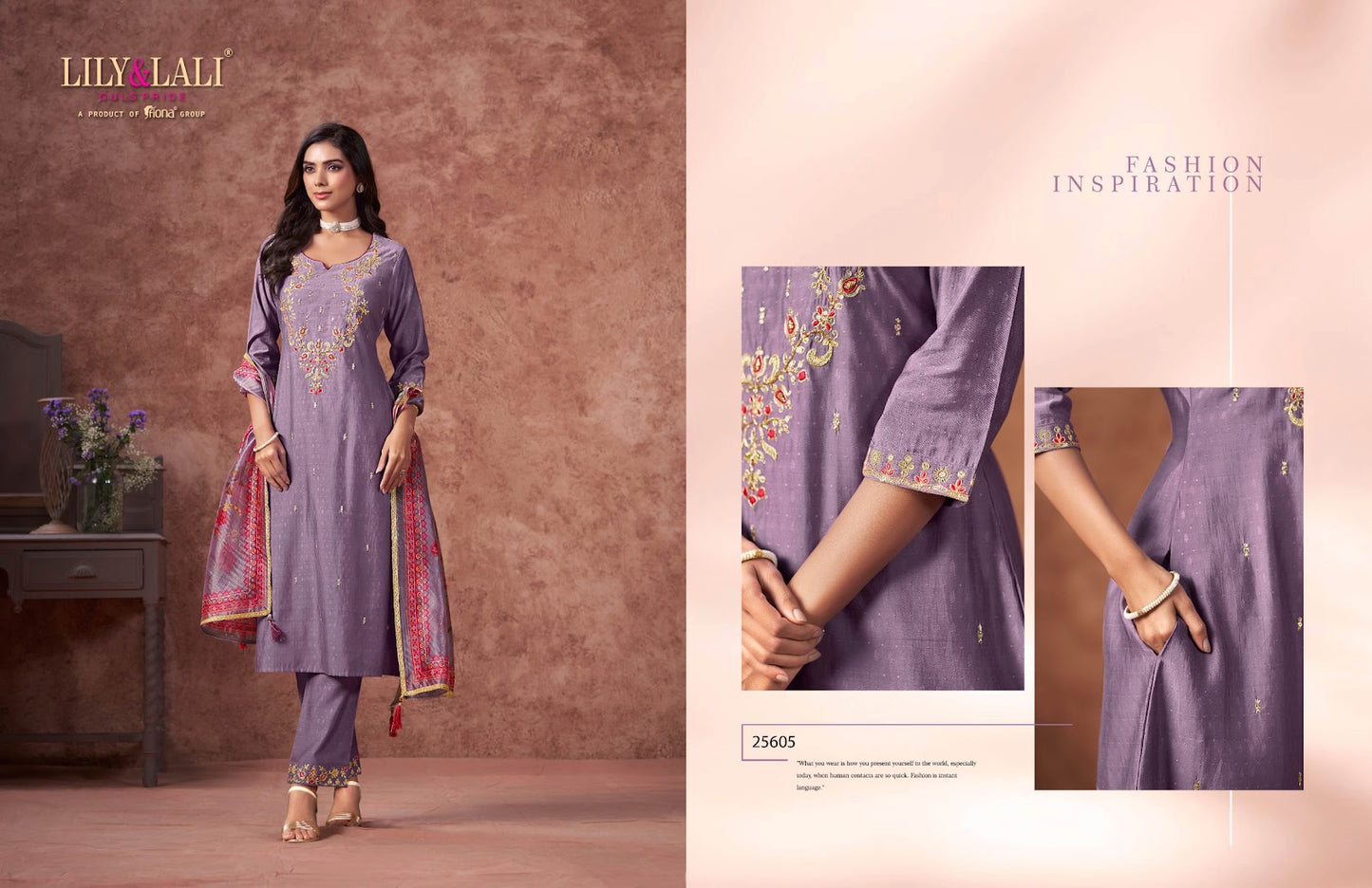 Rashmika Lily Lali Viscose Silk Readymade Suits Manufacturer