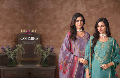 Rashmika Lily Lali Viscose Silk Readymade Suits Manufacturer