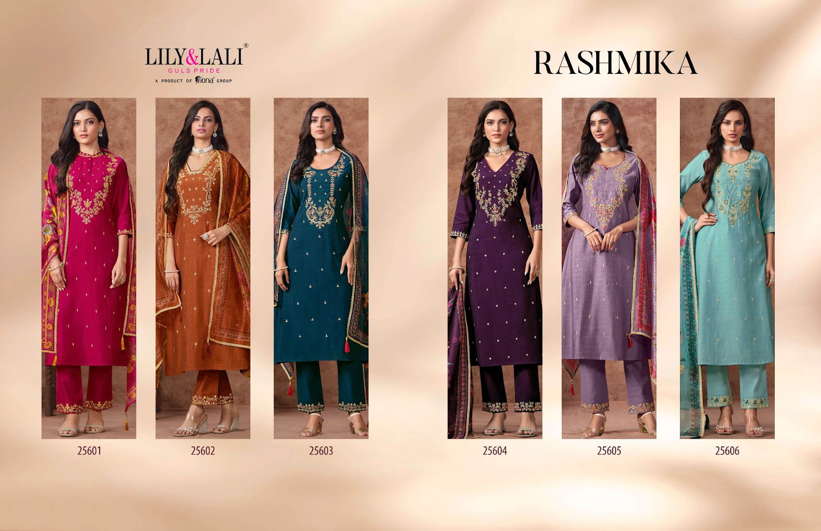 Rashmika Lily Lali Viscose Silk Readymade Suits Manufacturer