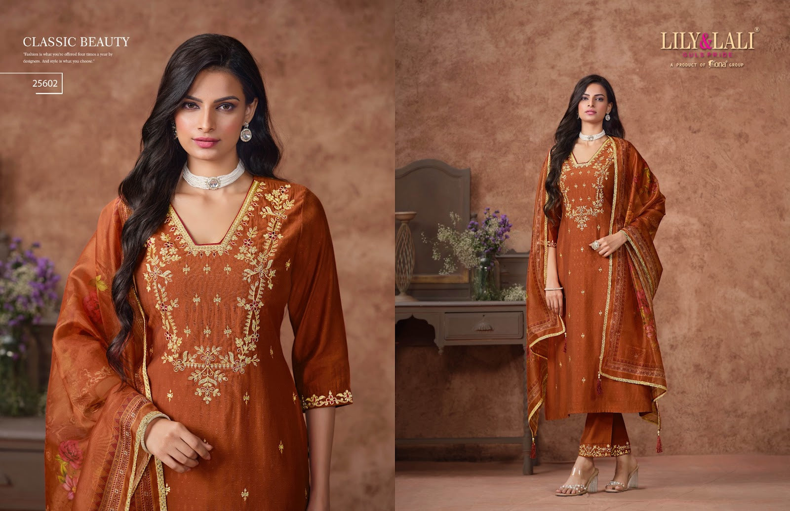 Rashmika Lily Lali Viscose Silk Readymade Suits Manufacturer