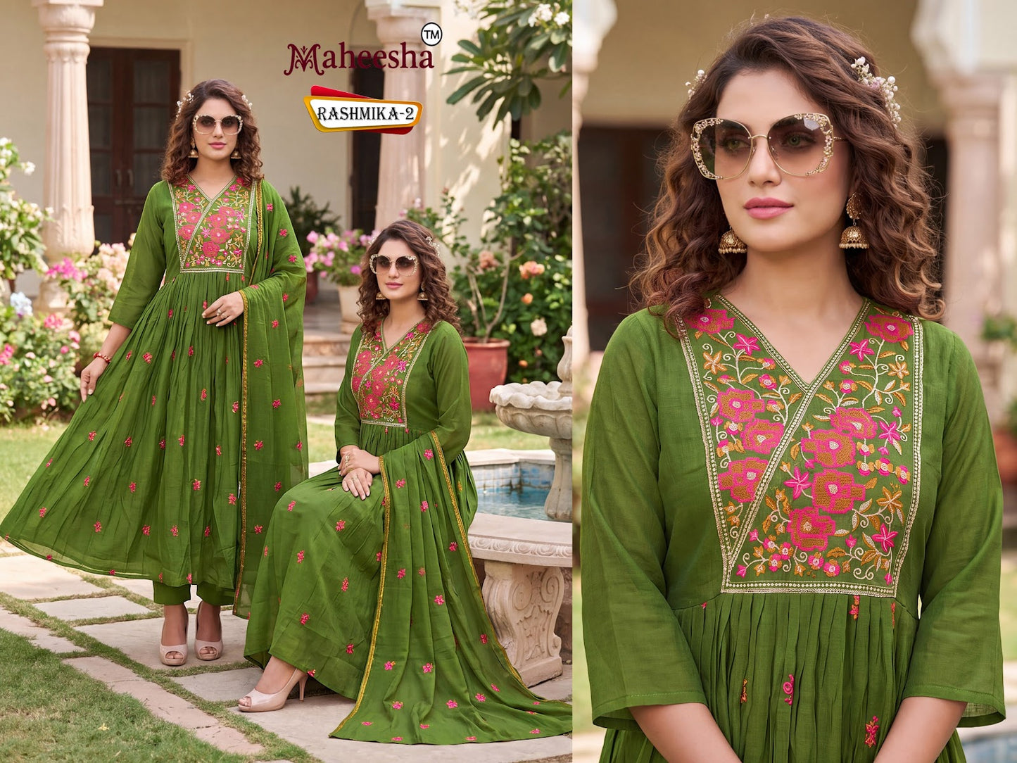 Rashmika Maheesha Silk Readymade Anarkali Suits Wholesale