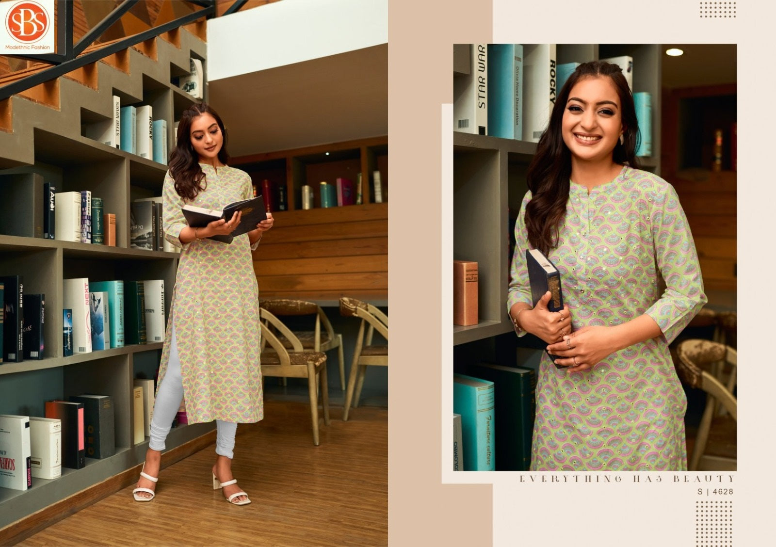Rashmika Sbs Cotton Straight Cut Kurtis Exporter Ahmedabad