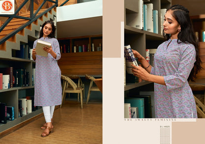 Rashmika Sbs Cotton Straight Cut Kurtis Exporter Ahmedabad