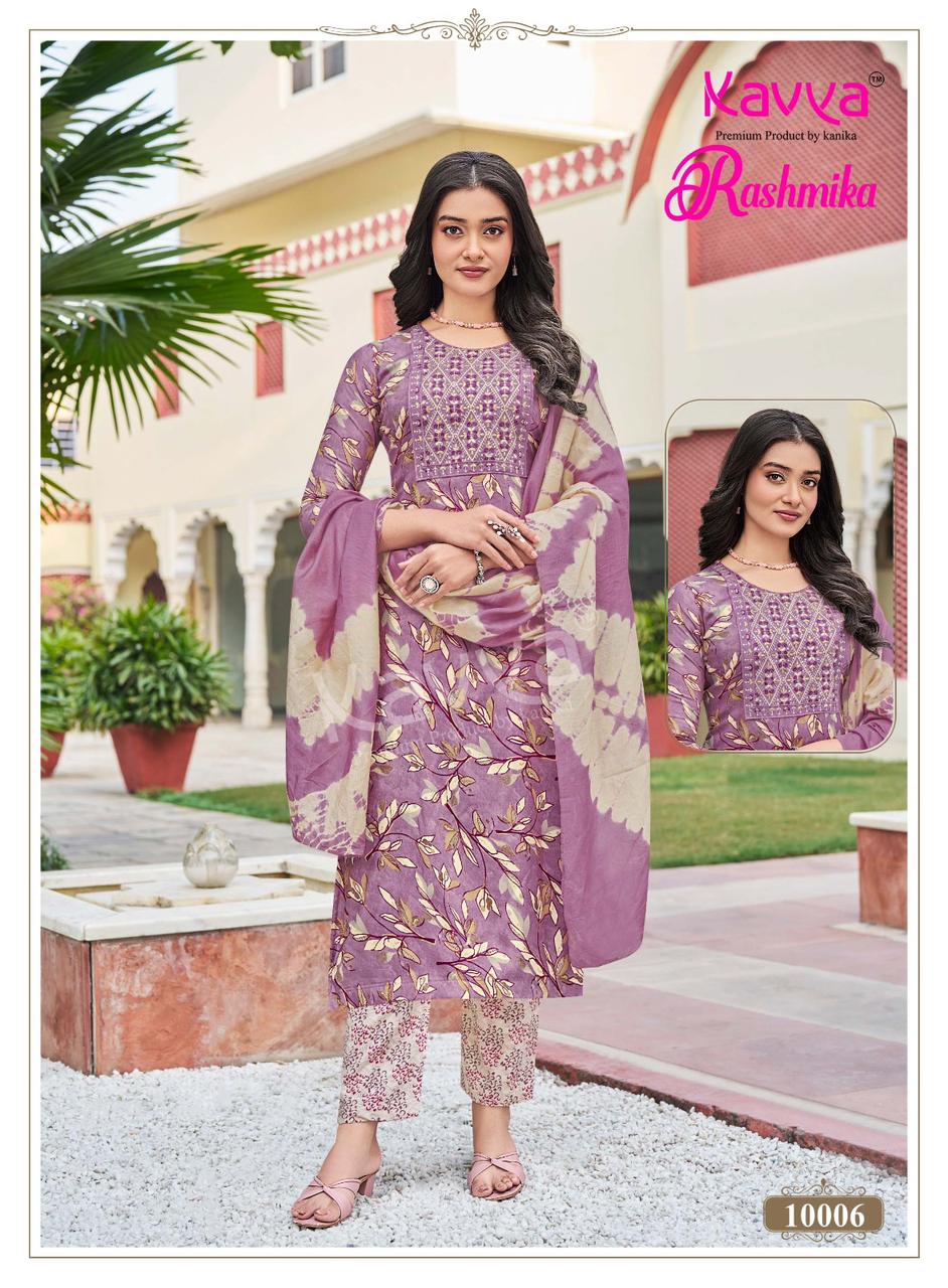 Rashmika Vol 10 Kavya Rayon Readymade Pant Style Suits Supplier Ahmedabad