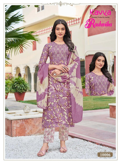 Rashmika Vol 10 Kavya Rayon Readymade Pant Style Suits Supplier Ahmedabad