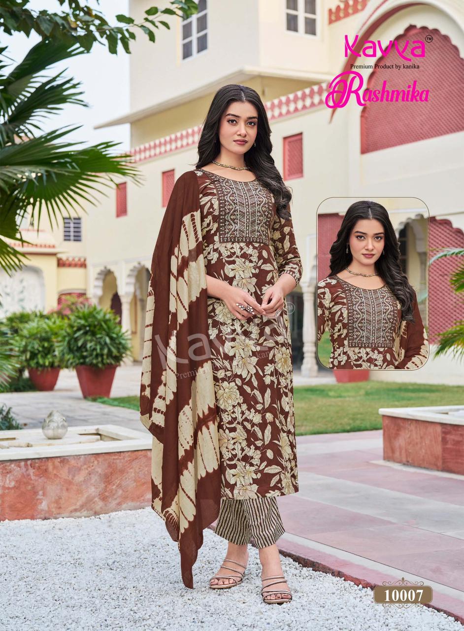 Rashmika Vol 10 Kavya Rayon Readymade Pant Style Suits Supplier Ahmedabad