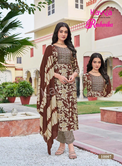 Rashmika Vol 10 Kavya Rayon Readymade Pant Style Suits Supplier Ahmedabad