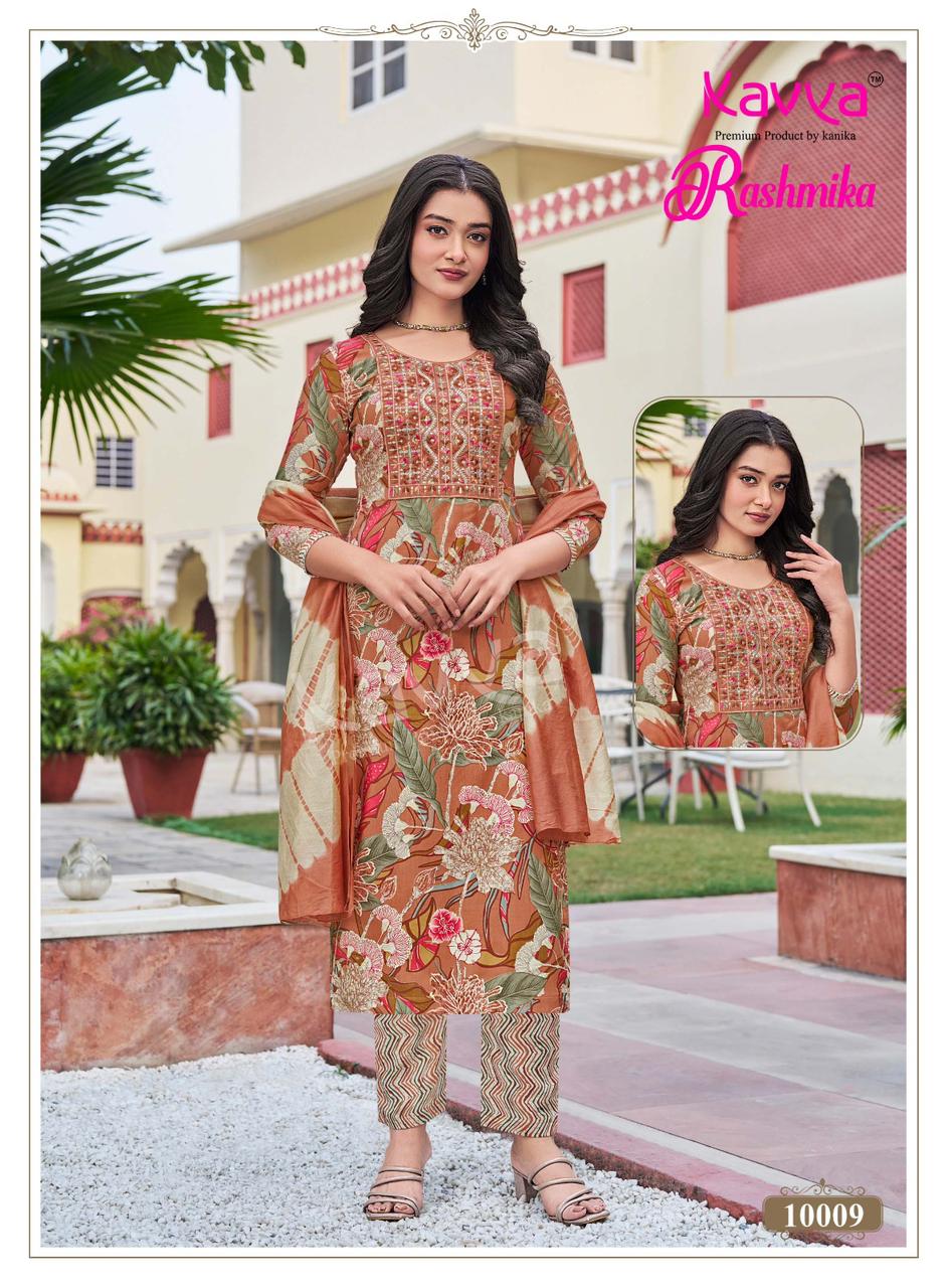 Rashmika Vol 10 Kavya Rayon Readymade Pant Style Suits Supplier Ahmedabad
