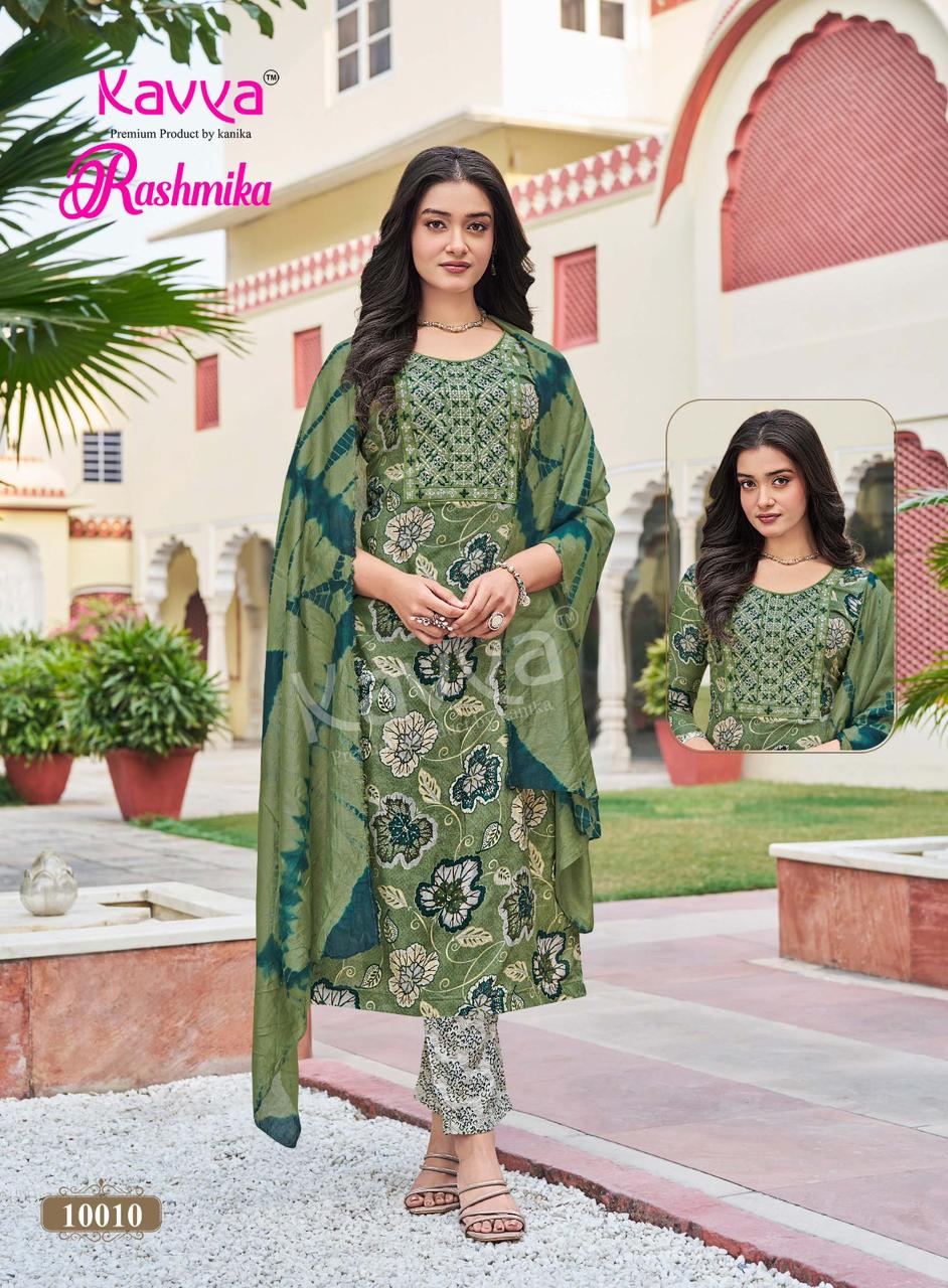 Rashmika Vol 10 Kavya Rayon Readymade Pant Style Suits Supplier Ahmedabad