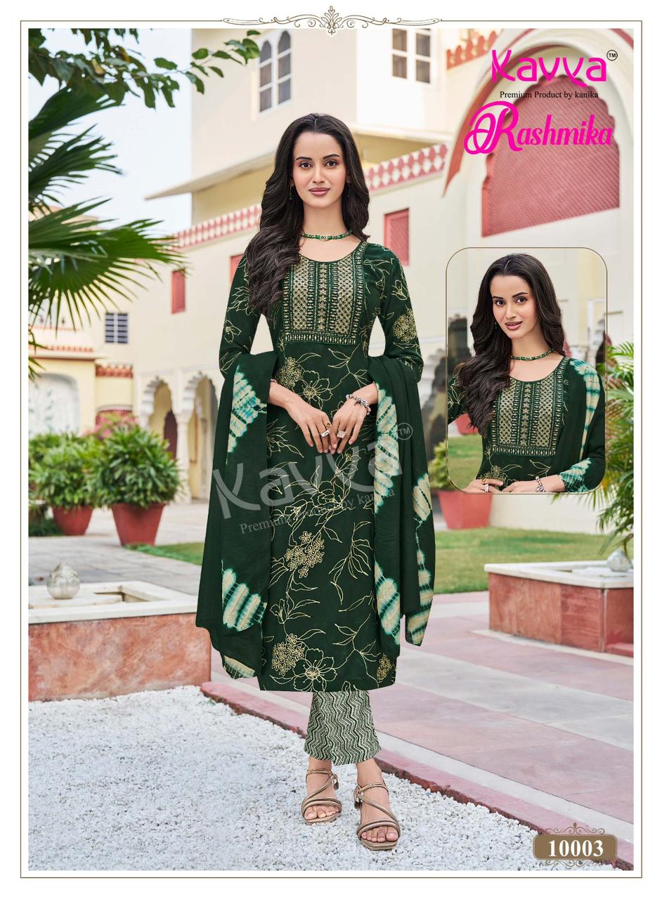 Rashmika Vol 10 Kavya Rayon Readymade Pant Style Suits Supplier Ahmedabad