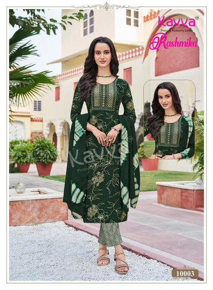 Rashmika Vol 10 Kavya Rayon Readymade Pant Style Suits Supplier Ahmedabad