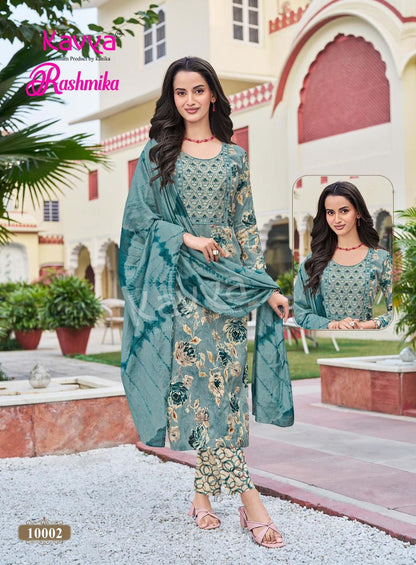 Rashmika Vol 10 Kavya Rayon Readymade Pant Style Suits Supplier Ahmedabad