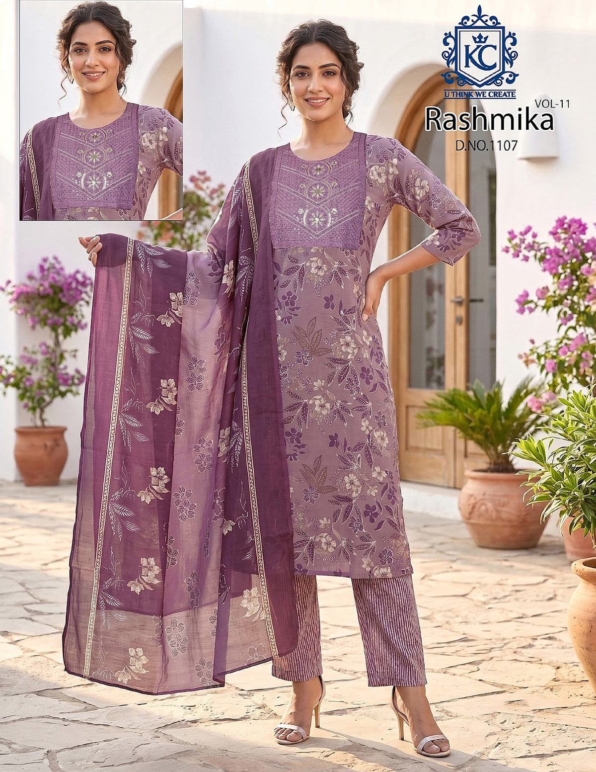 Rashmika Vol 11 Kcf Readymade Cotton Pant Suits Wholesale
