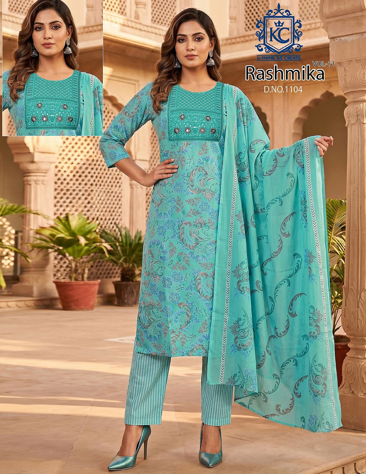 Rashmika Vol 11 Kcf Readymade Cotton Pant Suits Wholesale