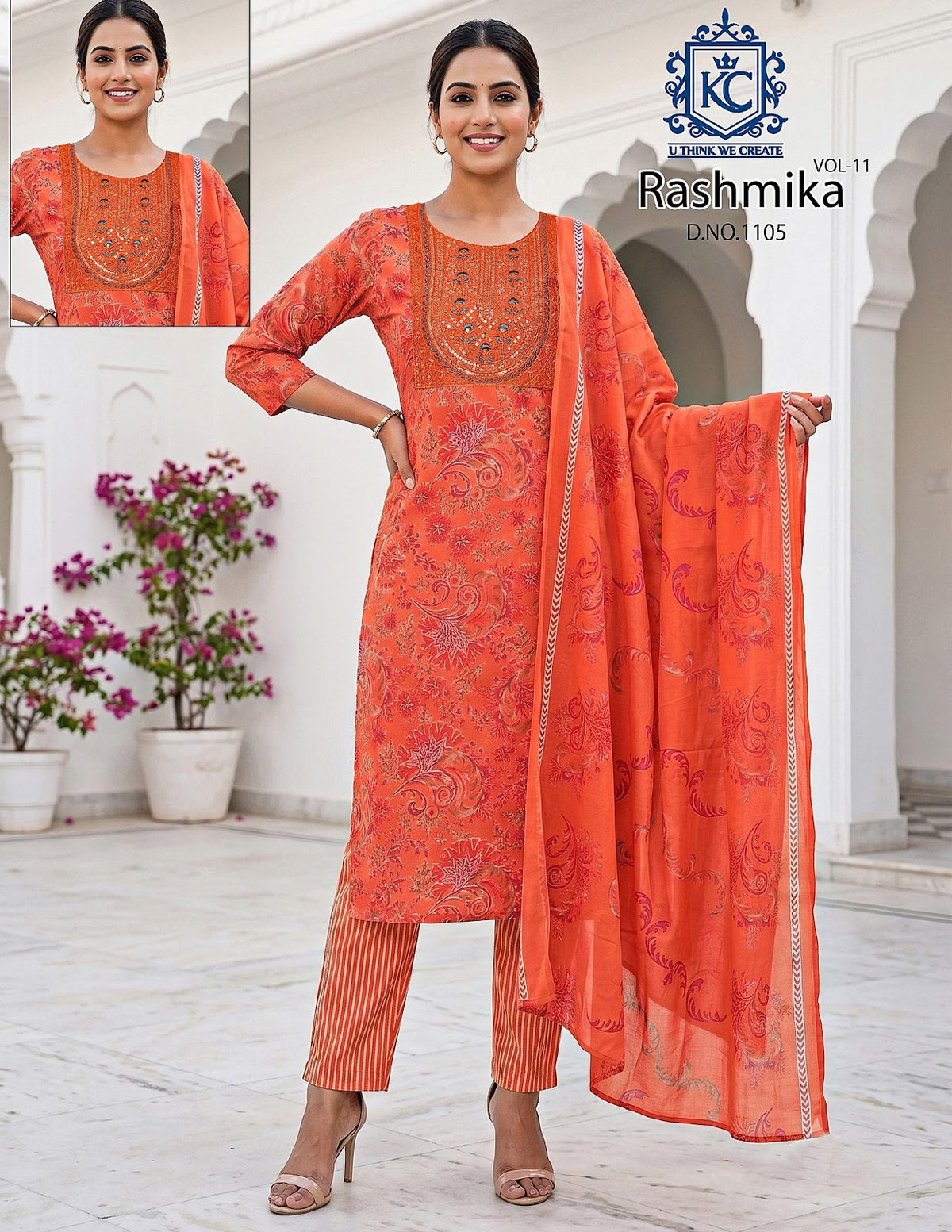 Rashmika Vol 11 Kcf Readymade Cotton Pant Suits Wholesale