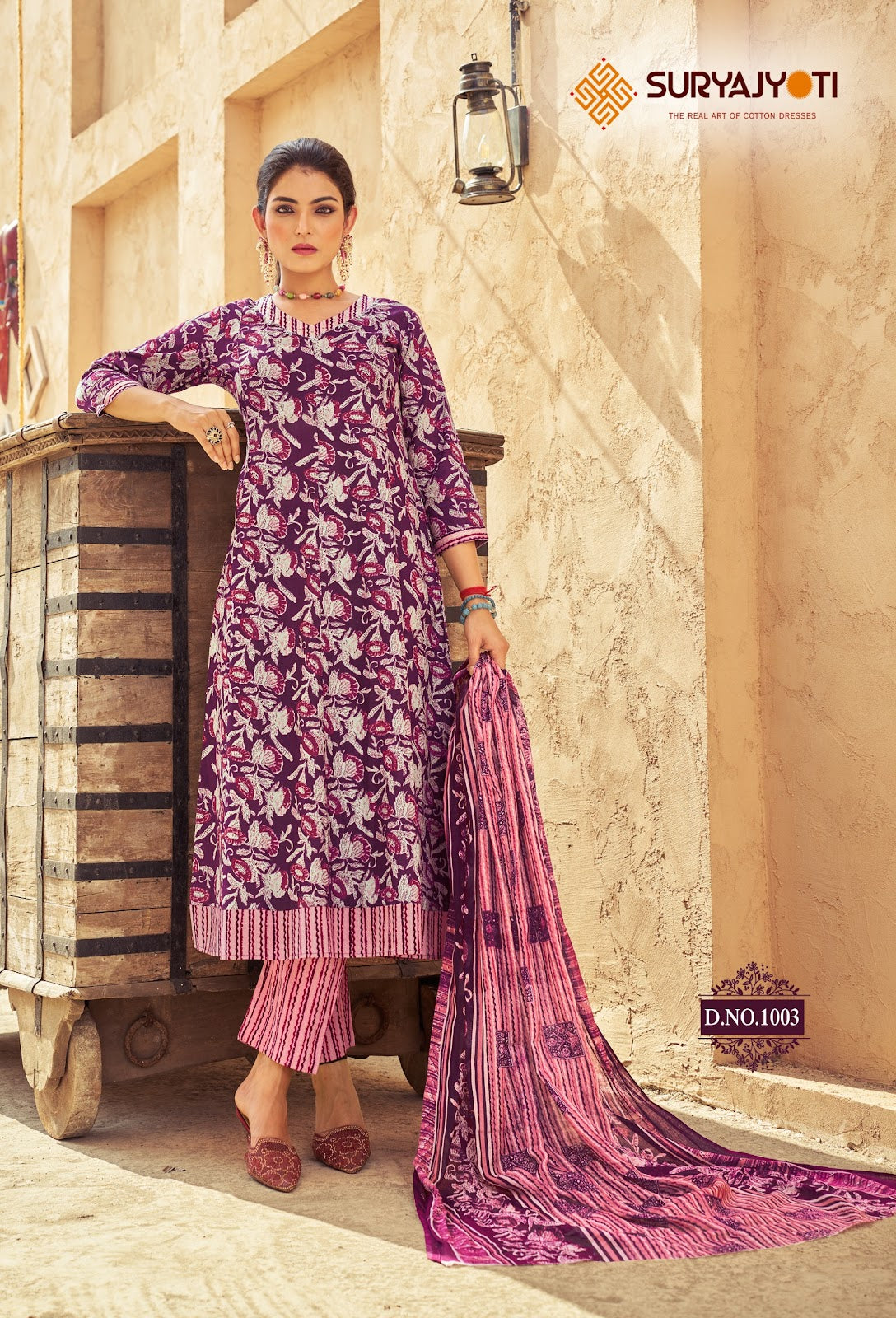 Rashmika Vol 1 Anarkali Special Suryajyoti Readymade Cotton Pant Suits Wholesale Rate