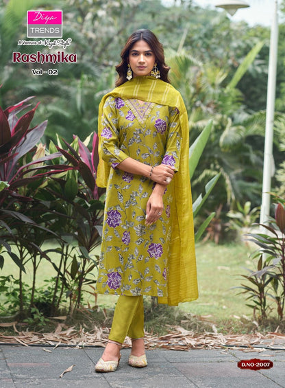 Rashmika Vol 2 Diya Trends Vertican Readymade Pant Style Suits Manufacturer Gujarat