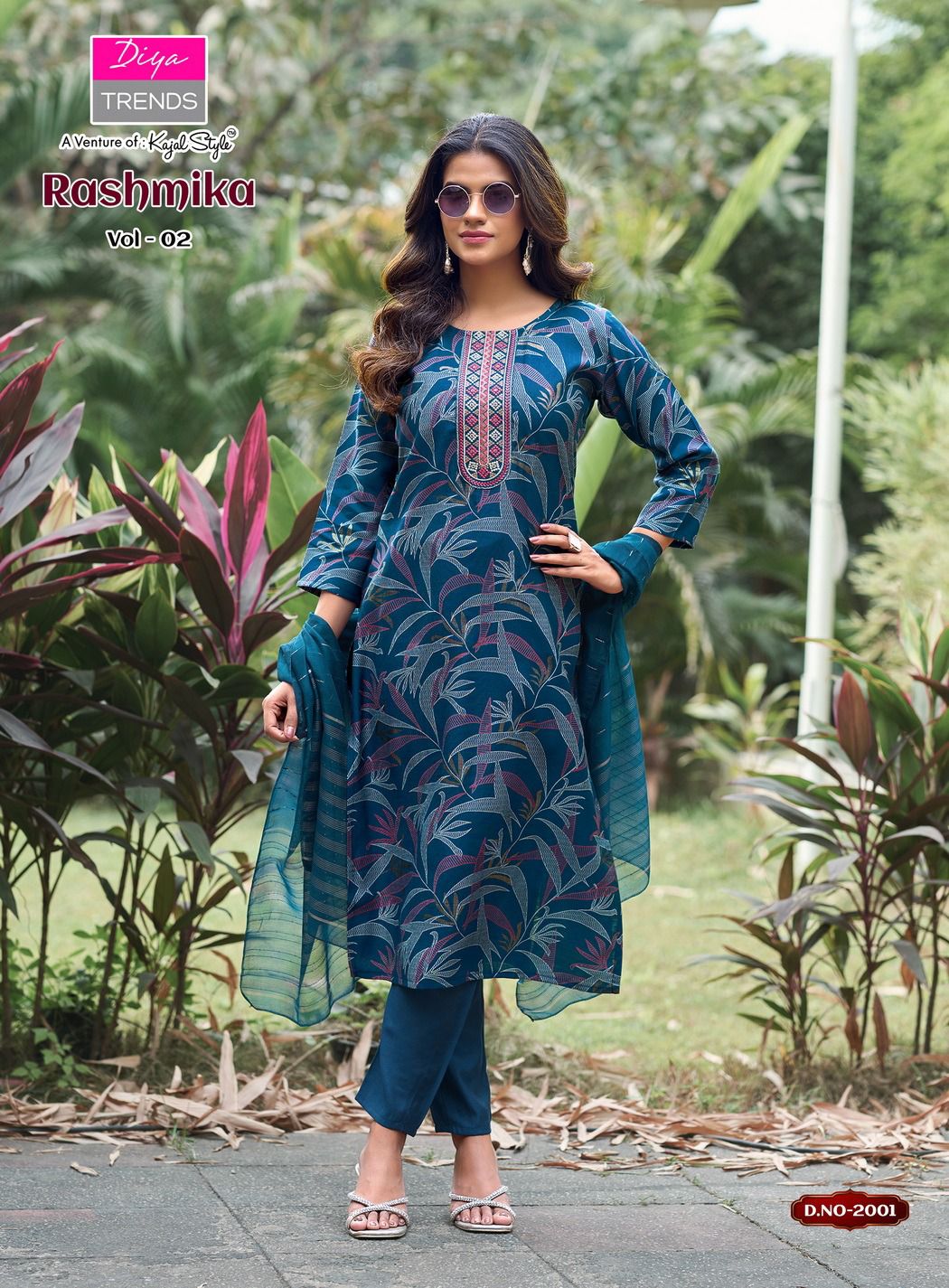 Rashmika Vol 2 Diya Trends Vertican Readymade Pant Style Suits Manufacturer Gujarat