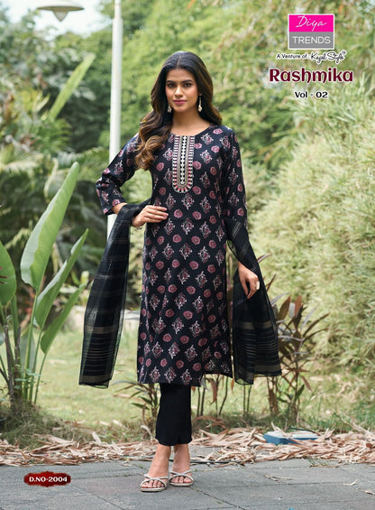 Rashmika Vol 2 Diya Trends Vertican Readymade Pant Style Suits Manufacturer Gujarat
