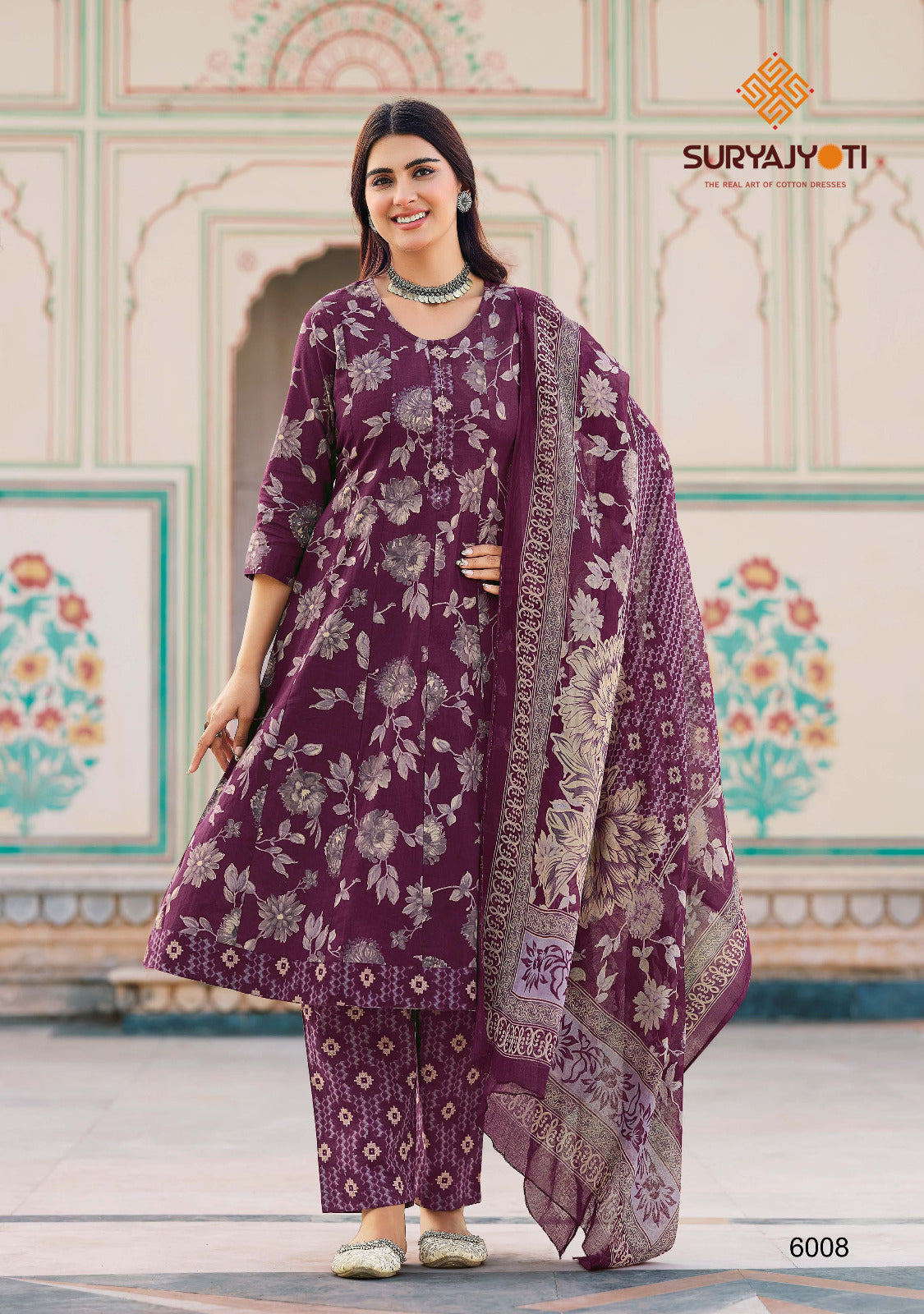 Rashmika Vol 6 Suryajyoti Cotton Readymade Anarkali Suits Wholesale Price