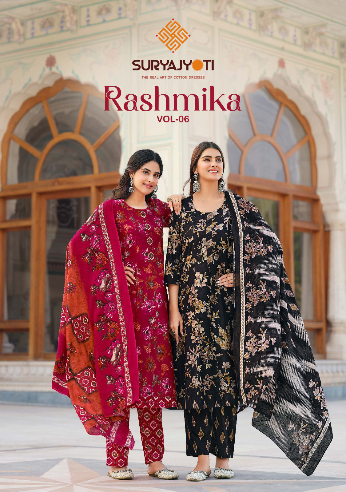 Rashmika Vol 6 Suryajyoti Cotton Readymade Anarkali Suits Wholesale Price