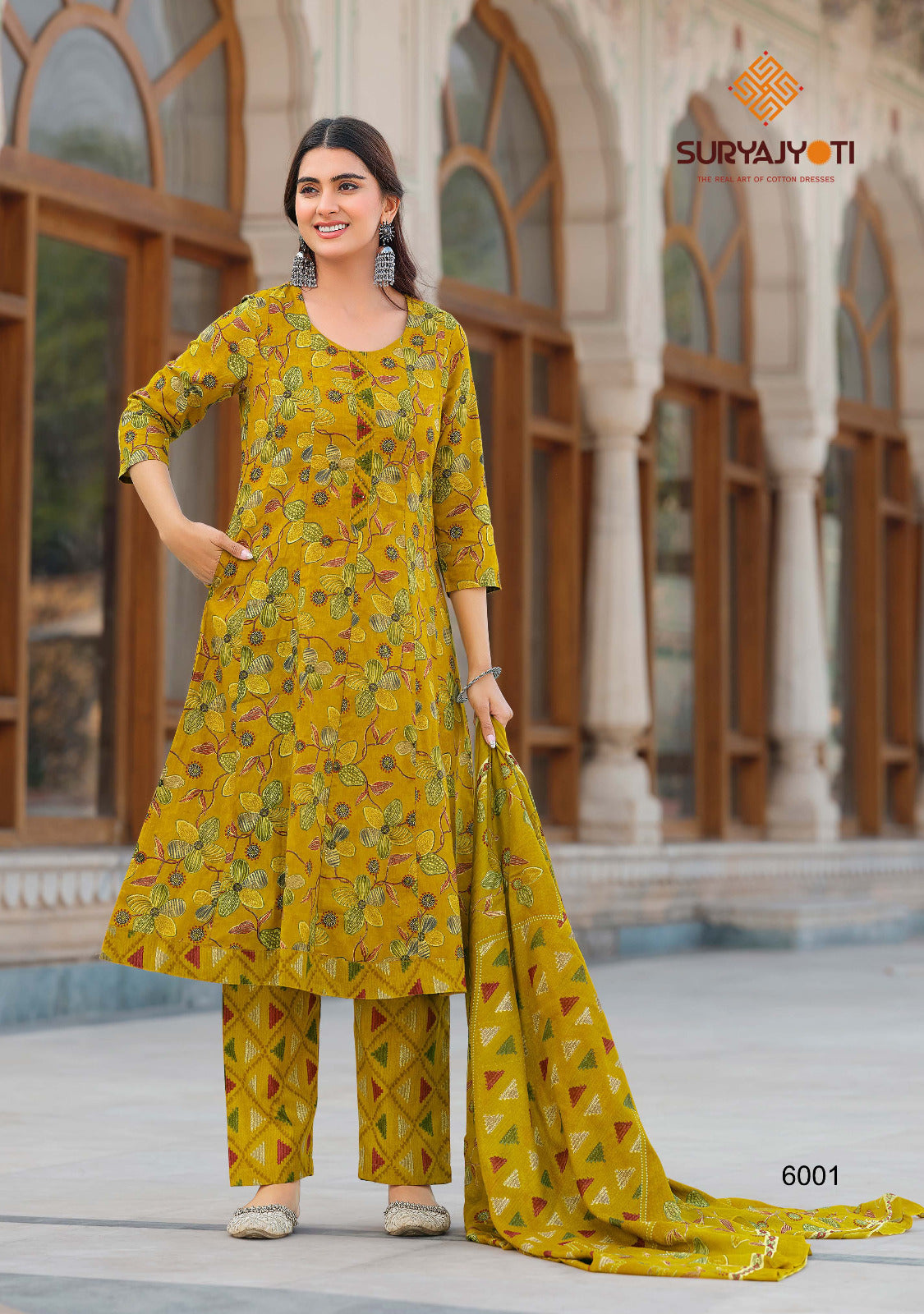 Rashmika Vol 6 Suryajyoti Cotton Readymade Anarkali Suits Wholesale Price