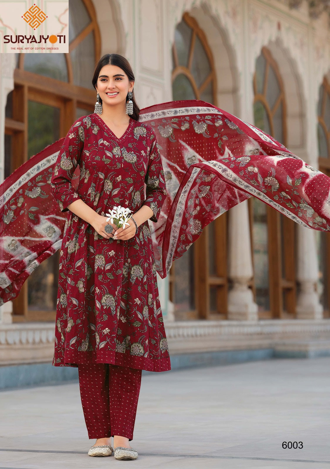 Rashmika Vol 6 Suryajyoti Cotton Readymade Anarkali Suits Wholesale Price