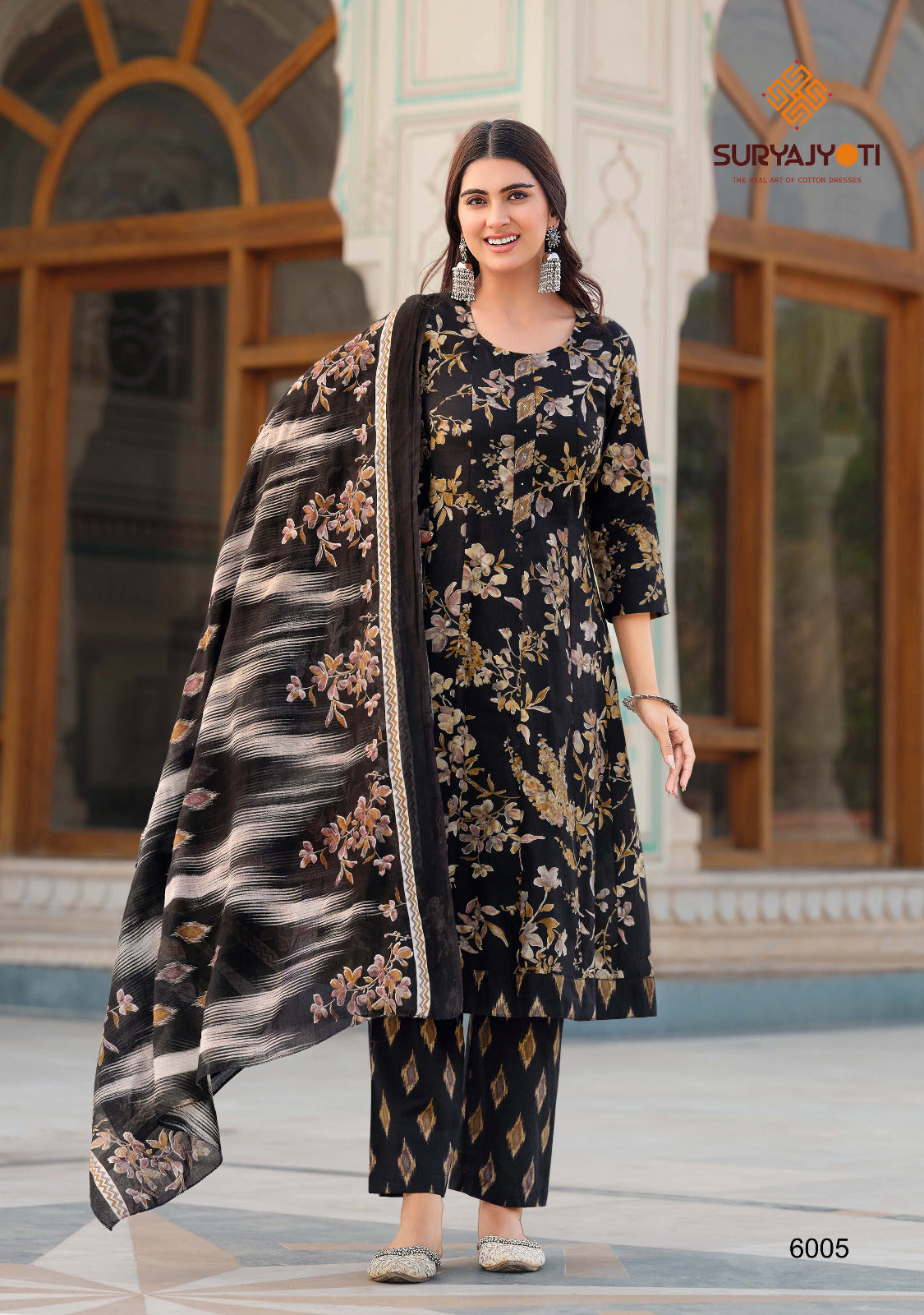 Rashmika Vol 6 Suryajyoti Cotton Readymade Anarkali Suits Wholesale Price